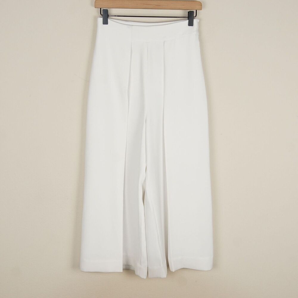 & Other Stories White Wide-Leg Pants